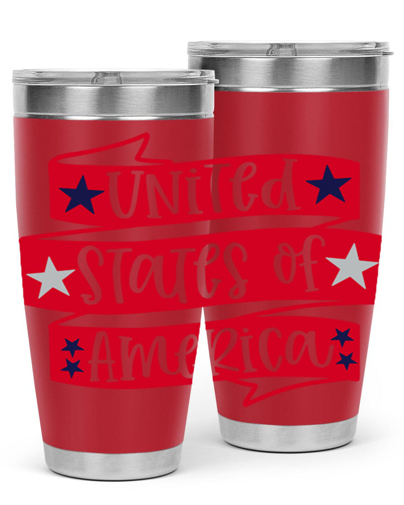 United States Of America Style 177#- Fourt Of July- Tumbler