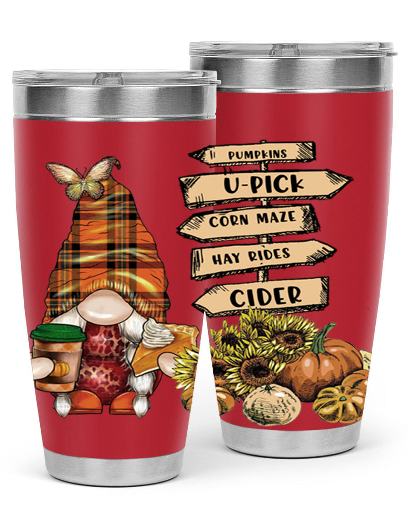 VintageFallGnome 625#- fall- Tumbler