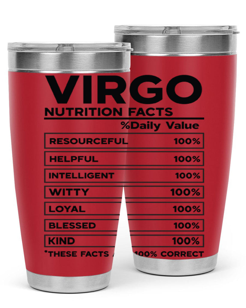 Virgo Nutrition Facts 530#- zodiac- Tumbler