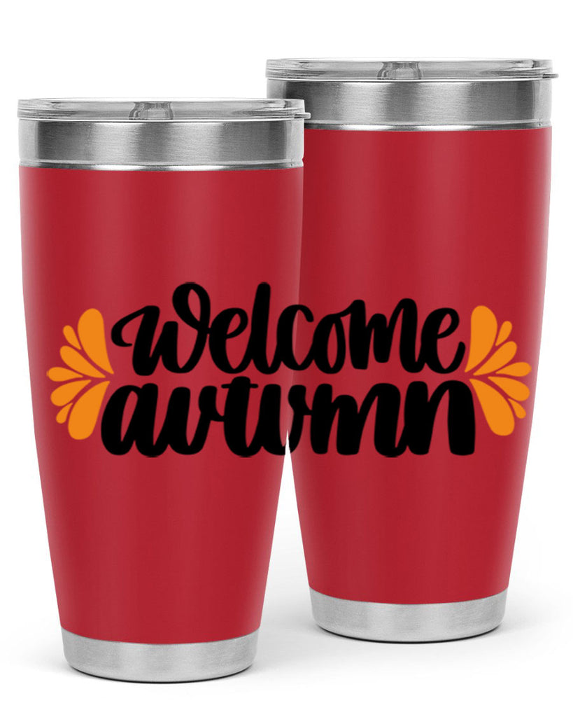 Welcome Autumn 513#- fall- Tumbler
