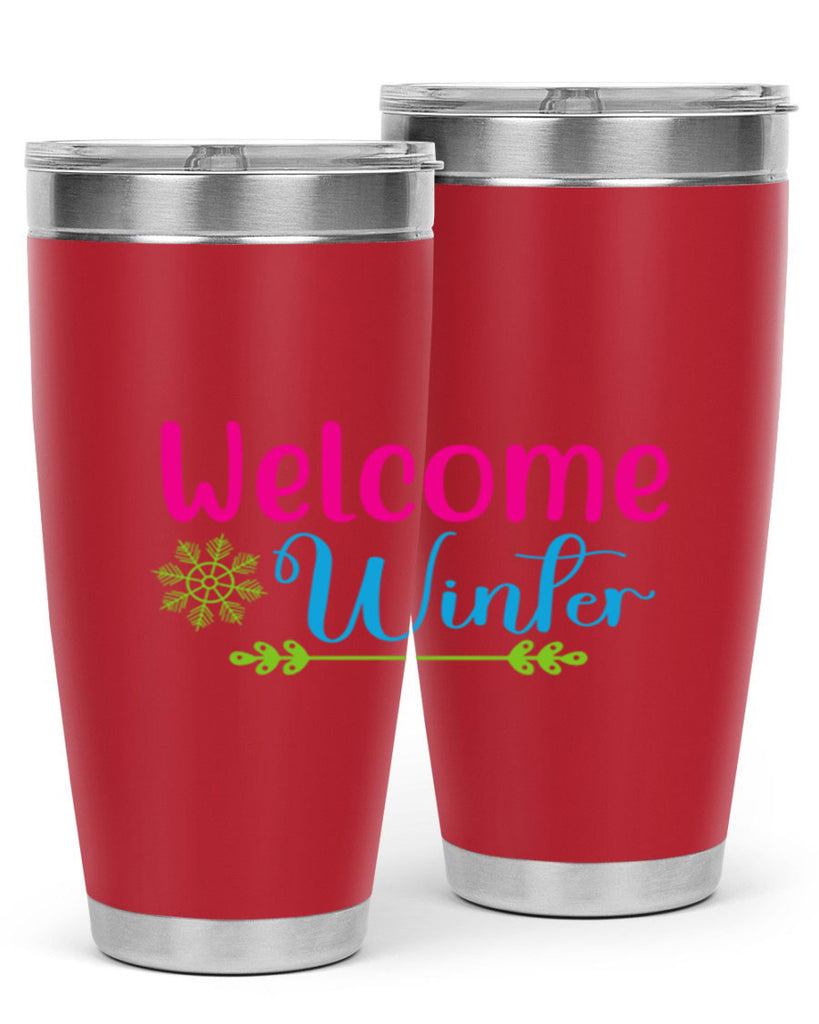 Welcome Winter 473#- winter- Tumbler