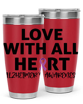 alzheimers awareness style 77#- alzheimers- Tumbler
