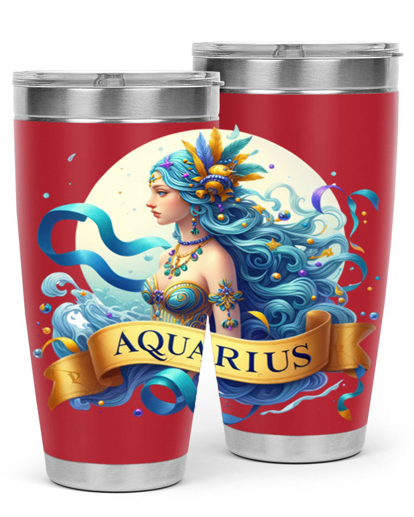 aquarius 84#- zodiac- Tumbler