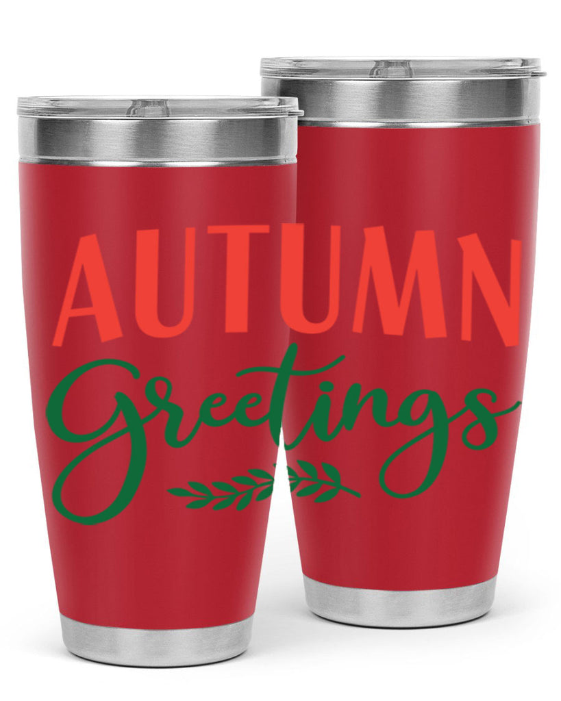 autumn greetings 14#- fall- Tumbler