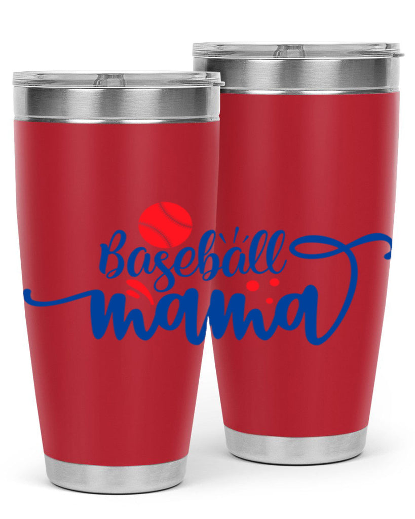 baseball mama 2208#- baseball- Tumbler