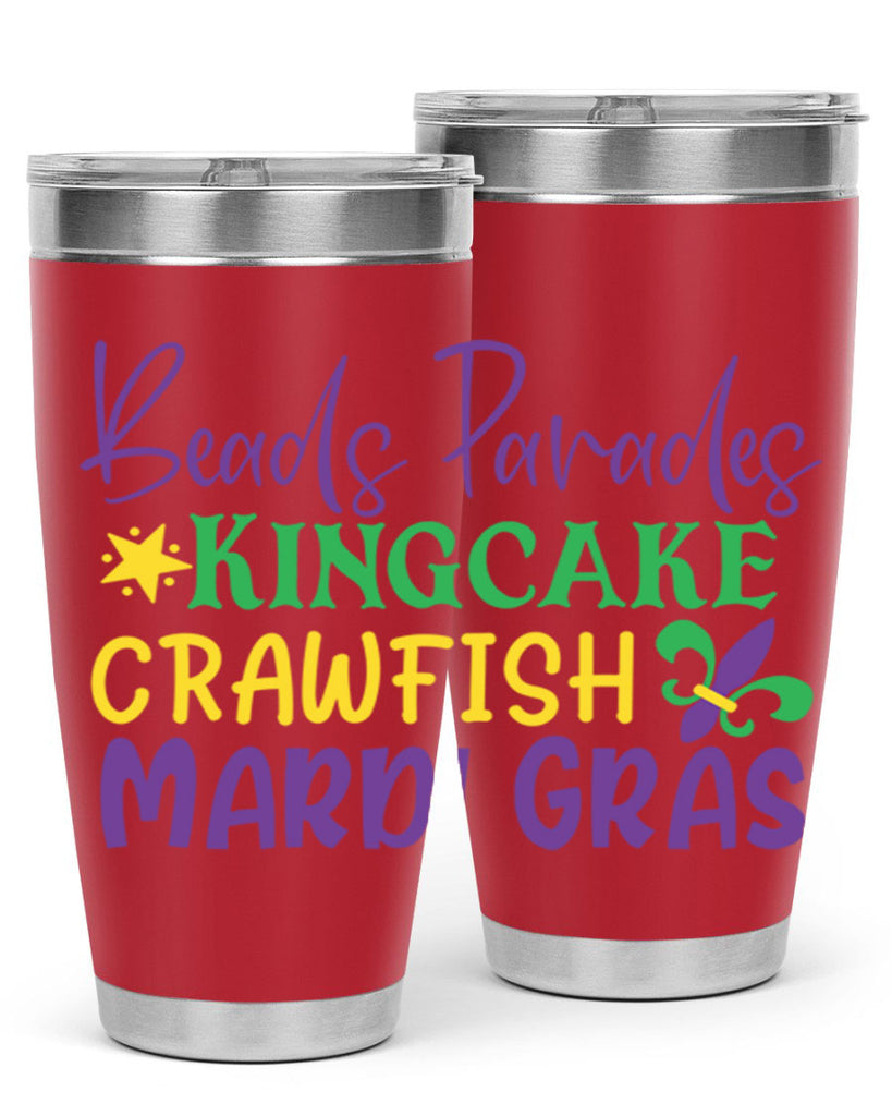 beads parades kingcake crawfish mardi gras 85#- mardi gras- Tumbler