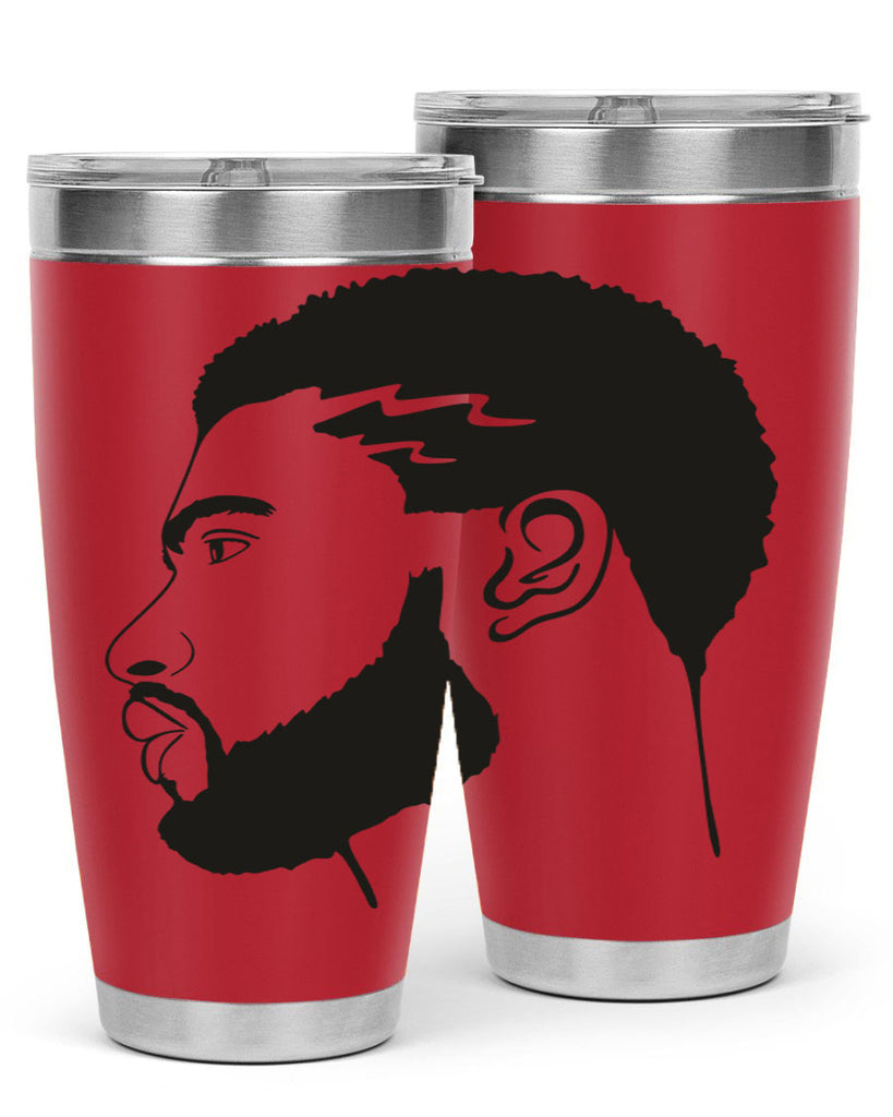 beardman 52#- black men - boys- tumbler
