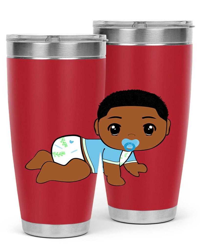 black baby boy 1#- black men - boys- tumbler