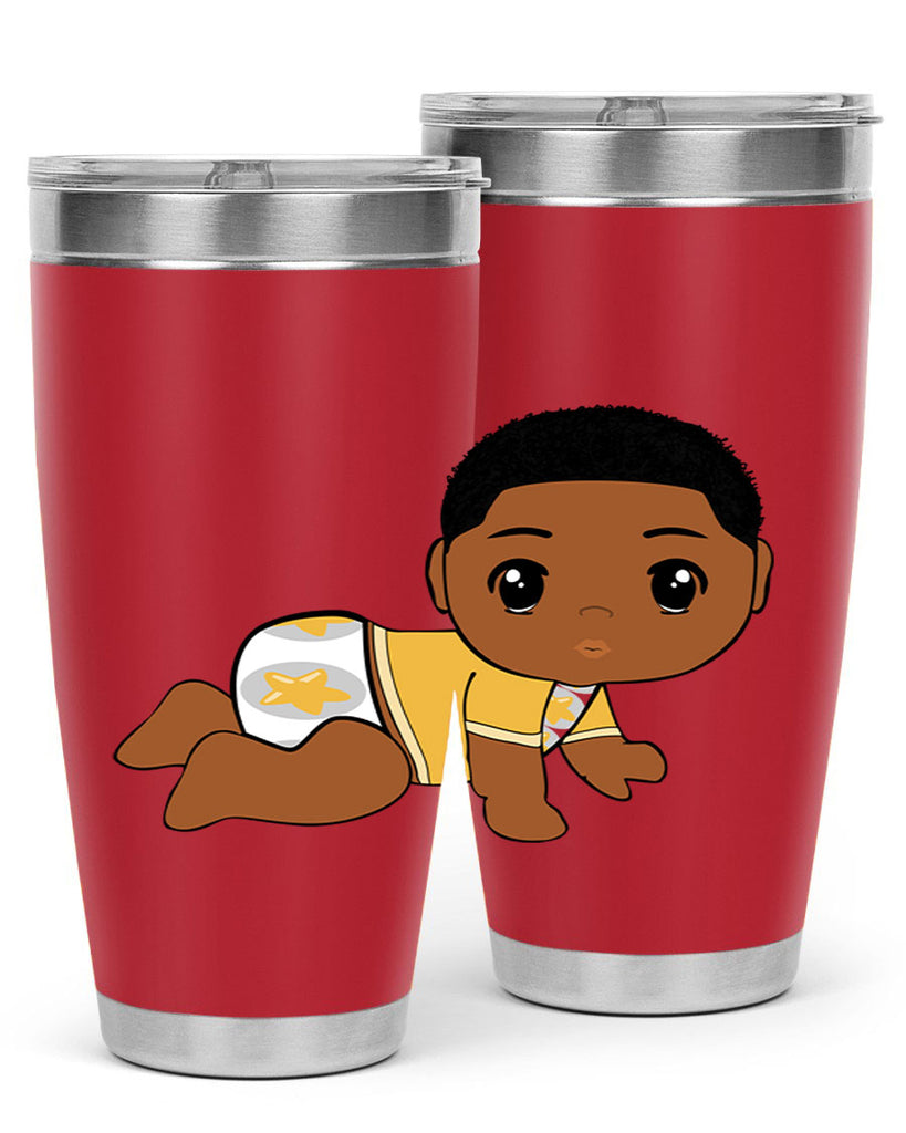 black baby boy 2#- black men - boys- tumbler