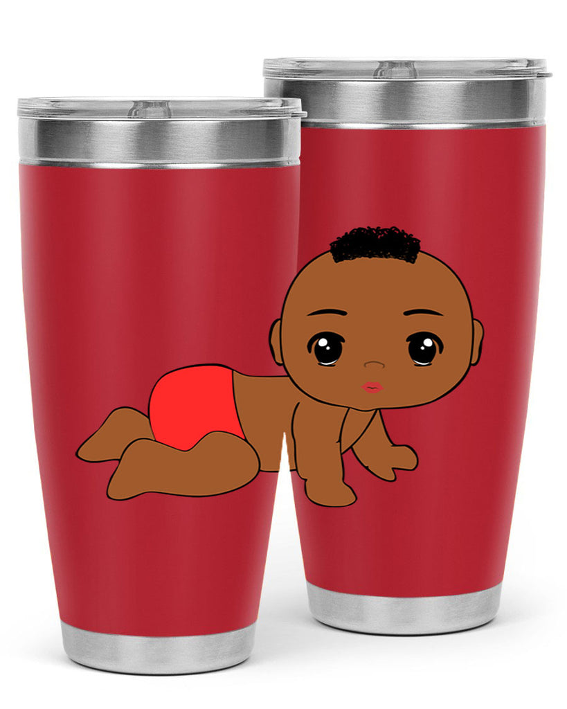 black baby boy 5#- black men - boys- tumbler