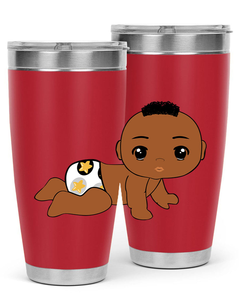 black baby boy 6#- black men - boys- tumbler