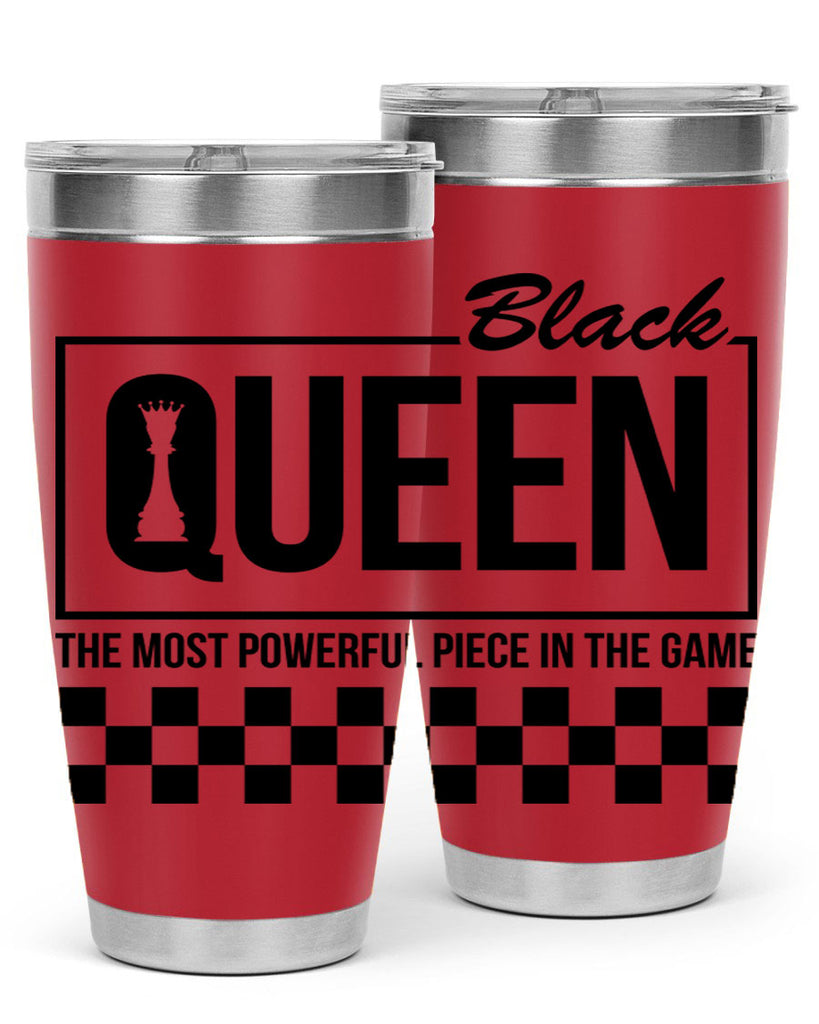 black queen chess checkered 221#- black words phrases- Cotton Tank