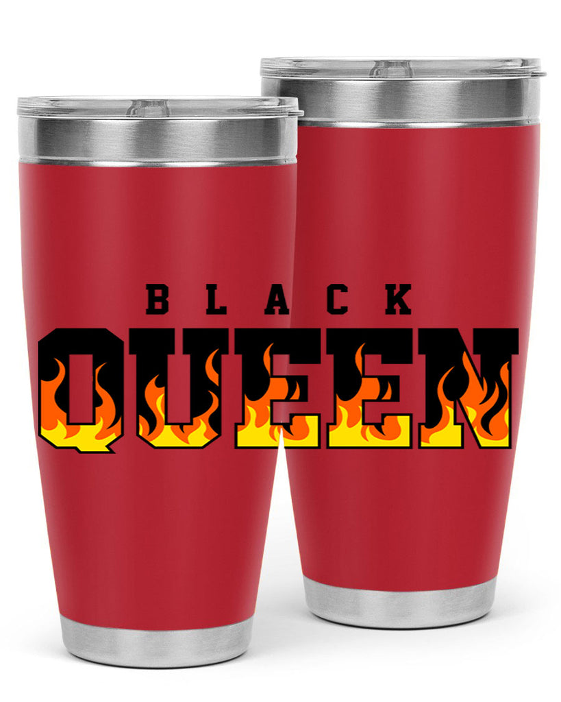 black queen flames 220#- black words phrases- Cotton Tank