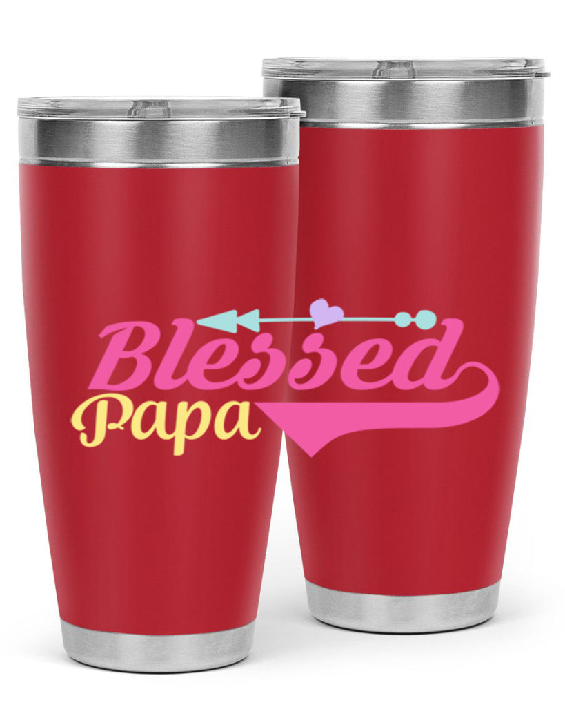 blessed papa 73#- grandpa - papa- Tumbler
