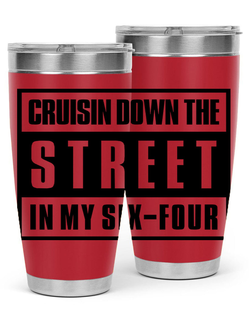 cruisin down the street 181#- black words phrases- Cotton Tank