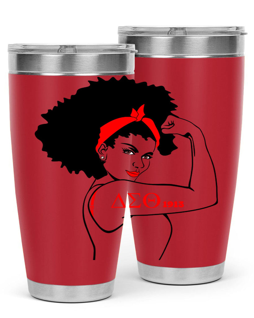 delta sigma theta 6#- black words phrases- Cotton Tank