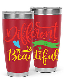 different is beautiful Style 11#- autism- Tumbler
