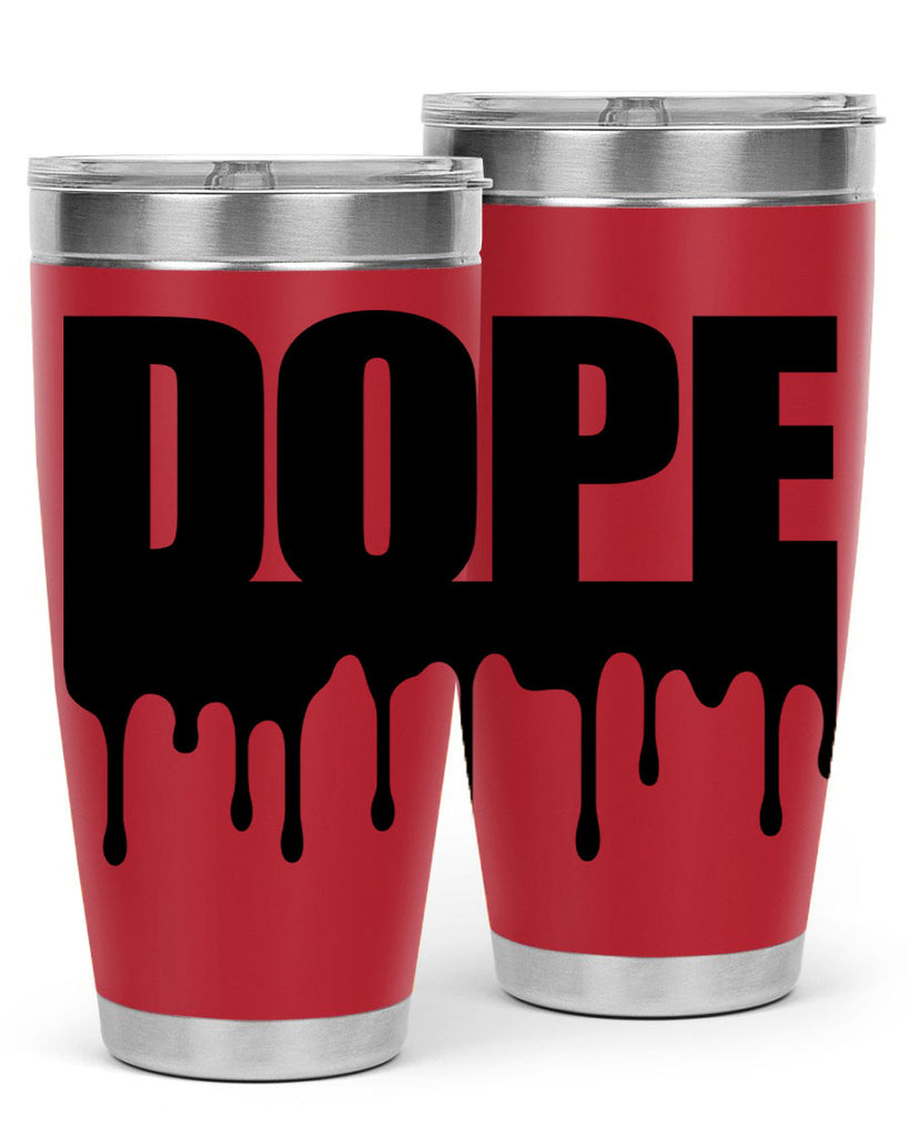 dope drip 166#- black words phrases- Cotton Tank