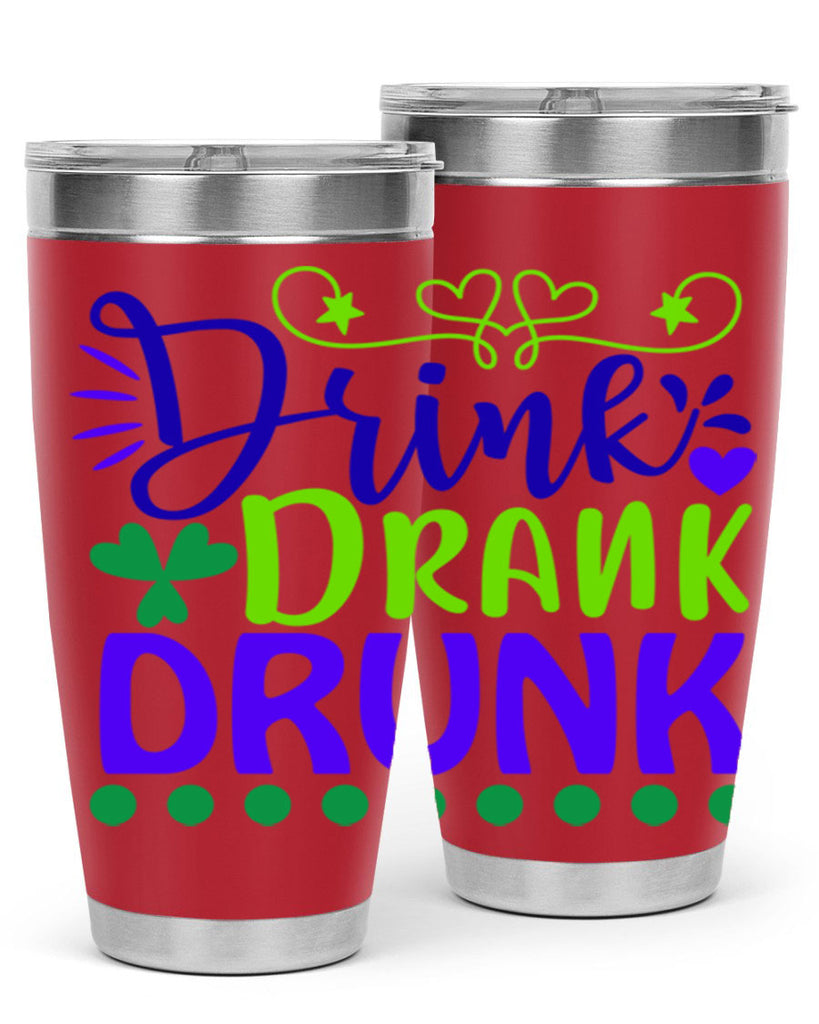 drink drank drunk 22#- mardi gras- Tumbler