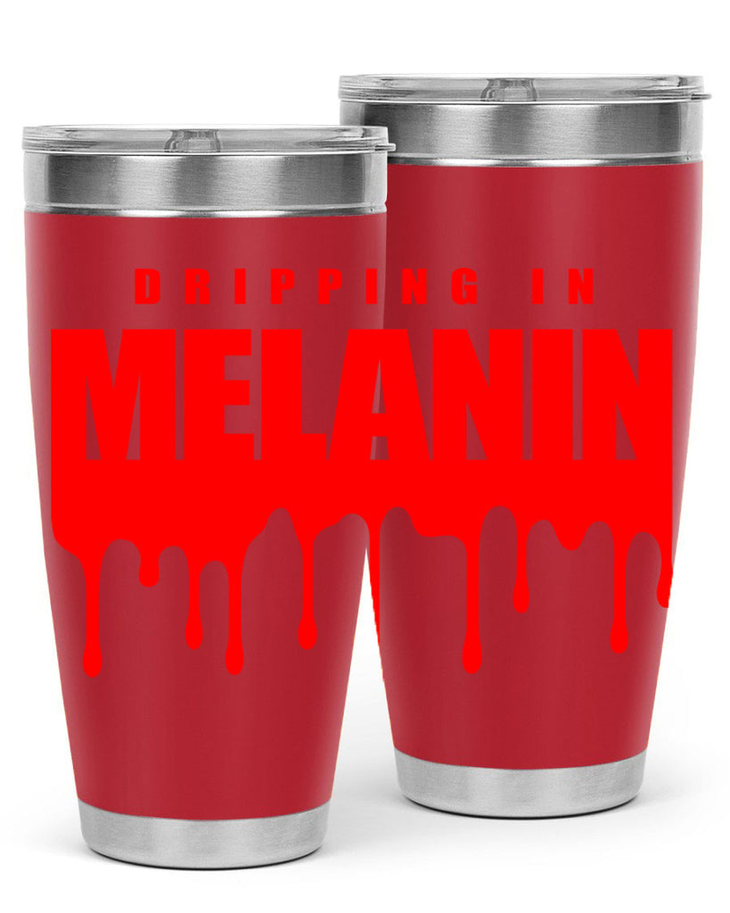 dripping in melanin 161#- black words phrases- Cotton Tank