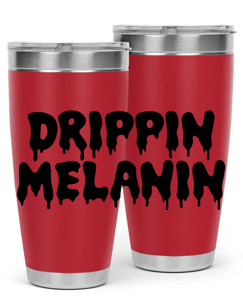 drippinmelanin  160#- black words phrases- Cotton Tank