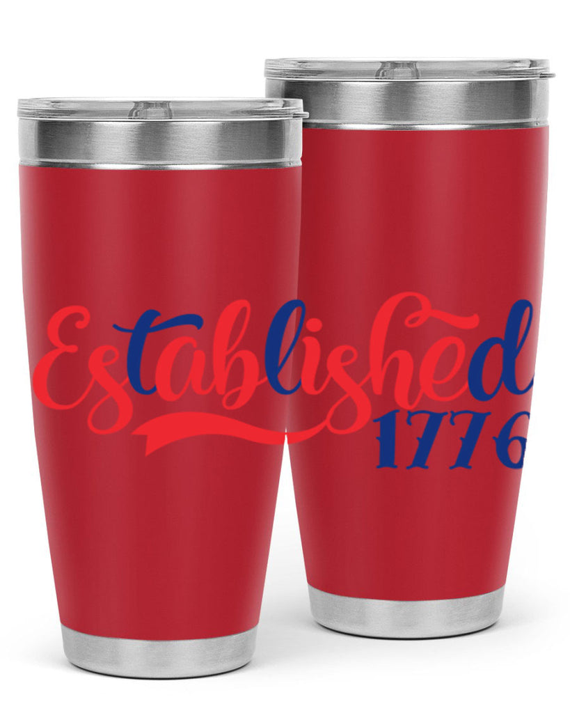 established Style 46#- Fourt Of July- Tumbler