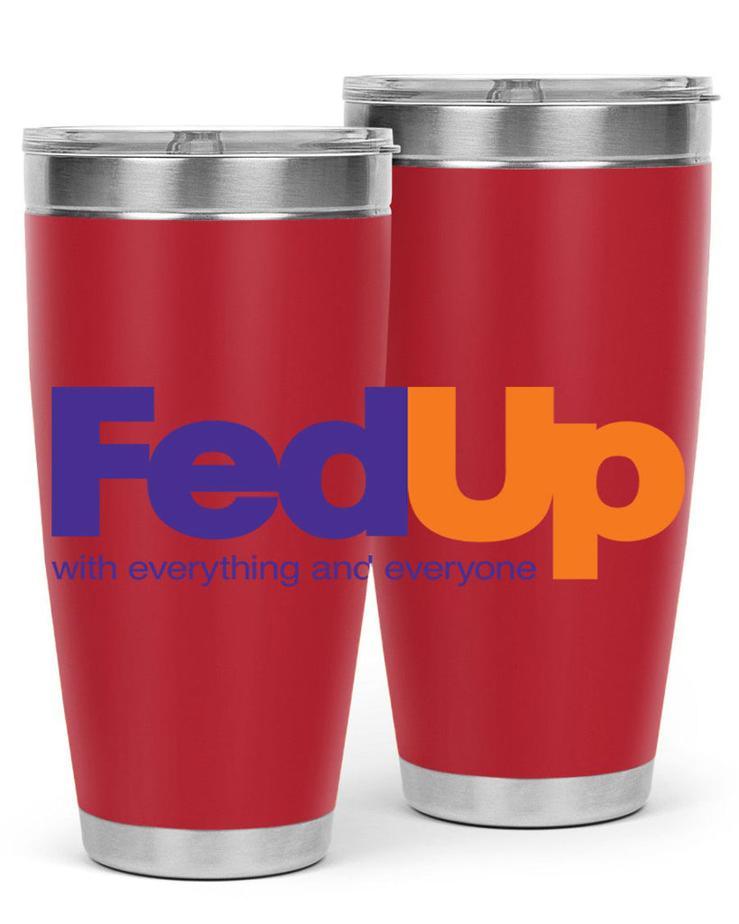 fed up 159#- black words phrases- Cotton Tank