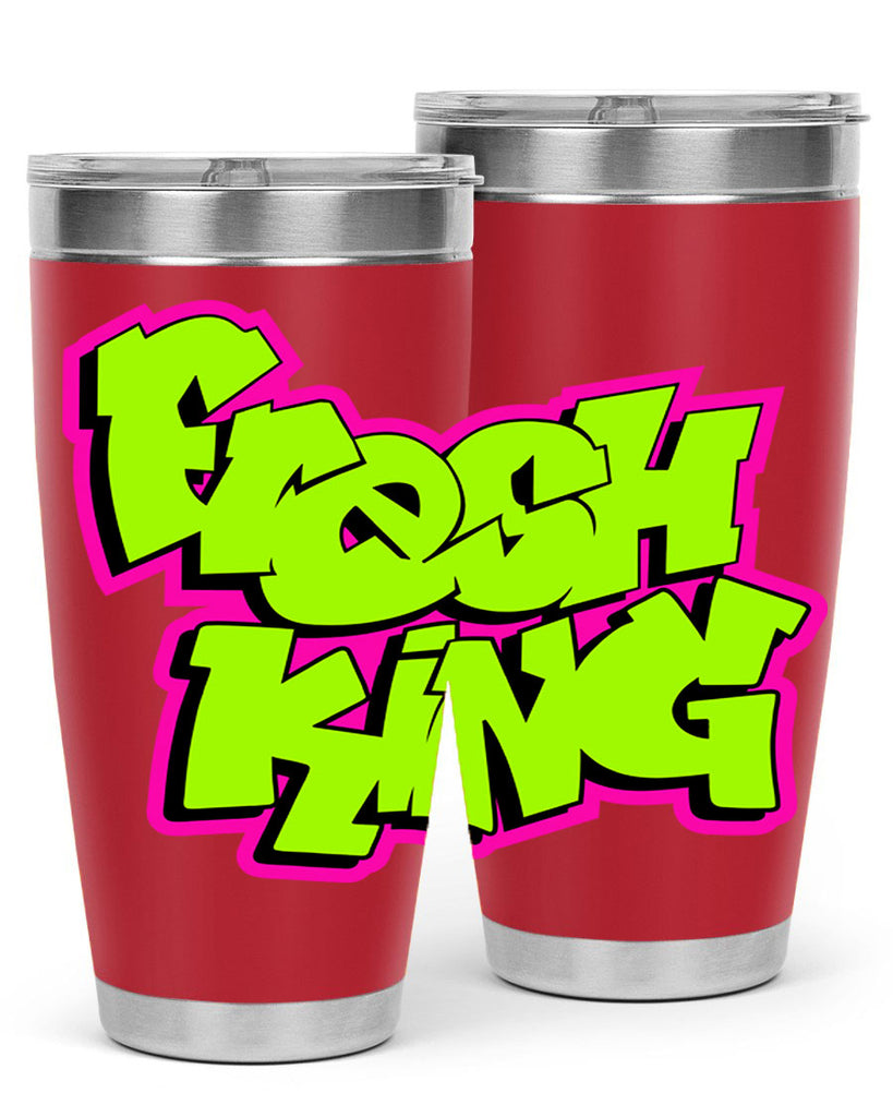 fresh king 147#- black words phrases- Cotton Tank