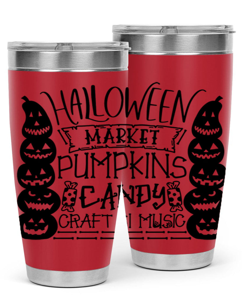 halloween market pumpkins candy 73#- halloween- Tumbler