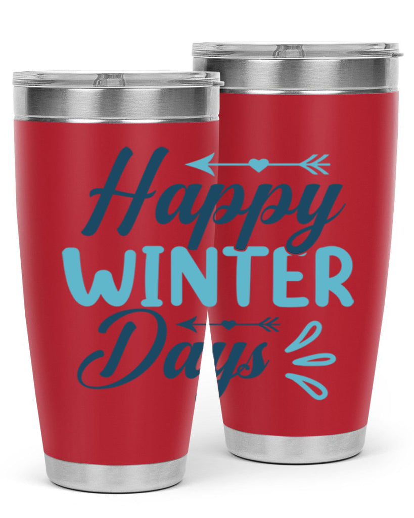 happy winter days 120#- winter- Tumbler
