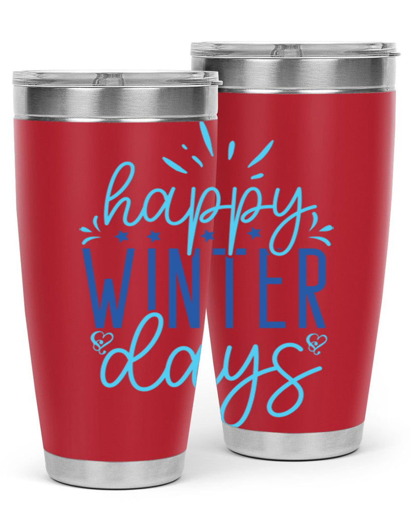happy winter days 121#- winter- Tumbler