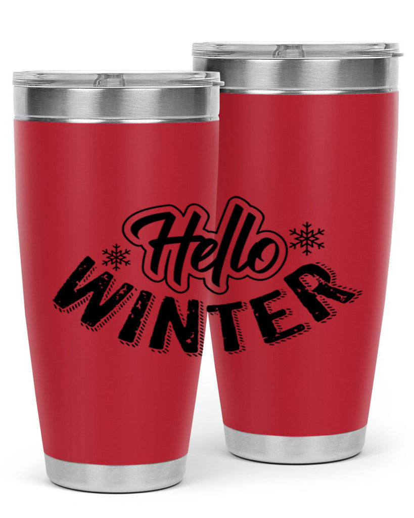 hello winter 169#- winter- Tumbler