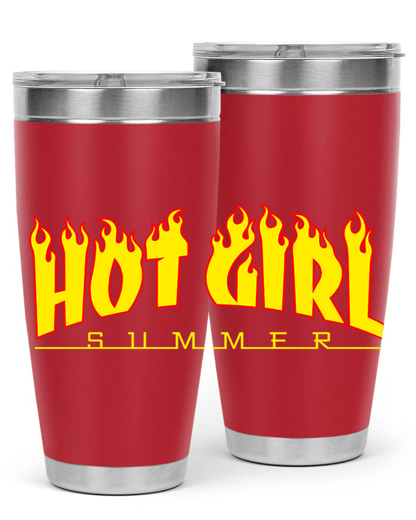 hot girl  summer fire 123#- black words phrases- Cotton Tank