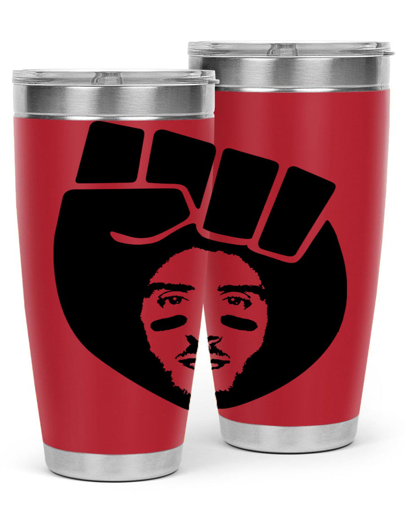kaepernick fist hair 22#- black men - boys- tumbler