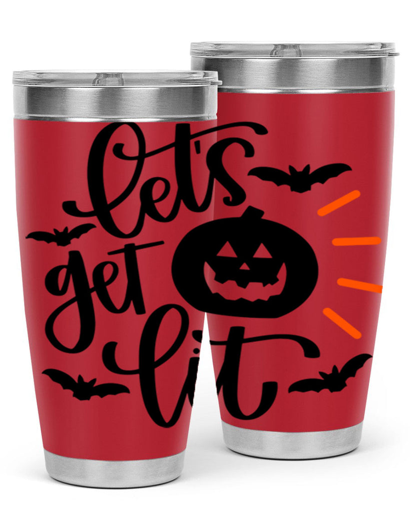 lets get lit 48#- halloween- Tumbler