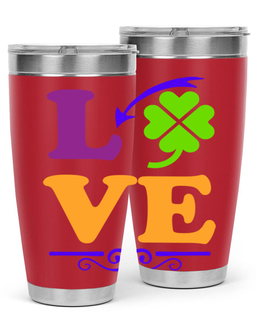 love 18#- mardi gras- Tumbler
