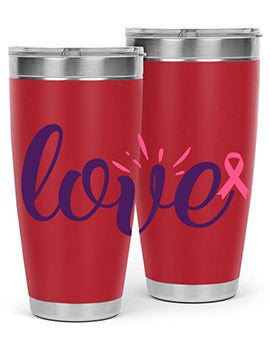 love Style 7#- breast cancer- Tumbler