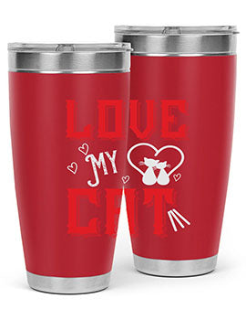 love my cat Style 67#- cat- Tumbler
