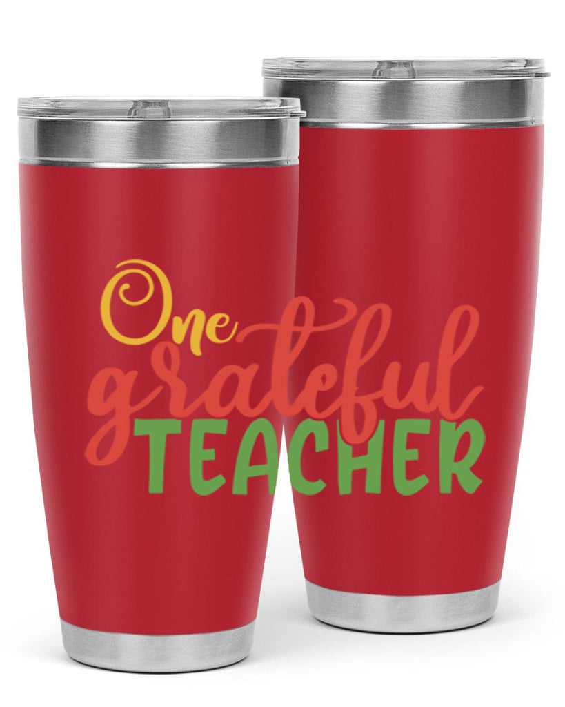 one grateful teacher Style 168#- teacher- tumbler
