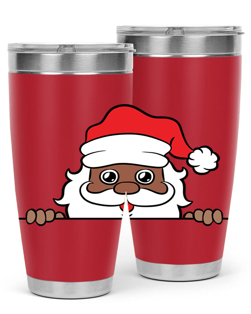 peekaboo black santa 19#- black men - boys- tumbler