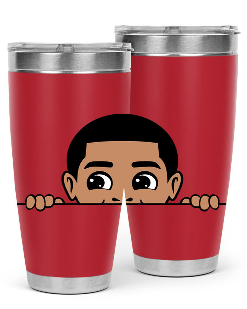 peekaboo boy 17#- black men - boys- tumbler