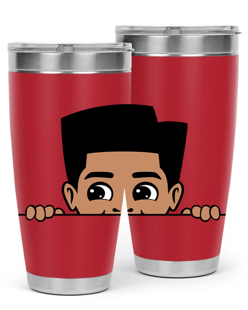 peekaboo boy 18#- black men - boys- tumbler