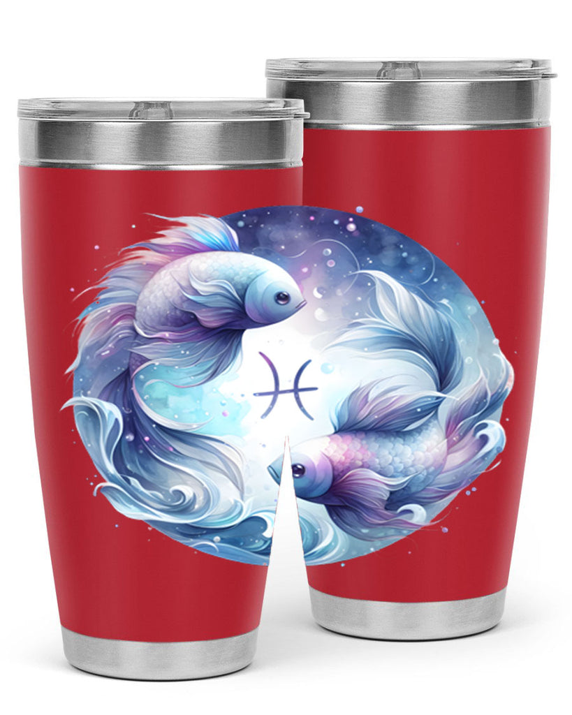 pisces 349#- zodiac- Tumbler