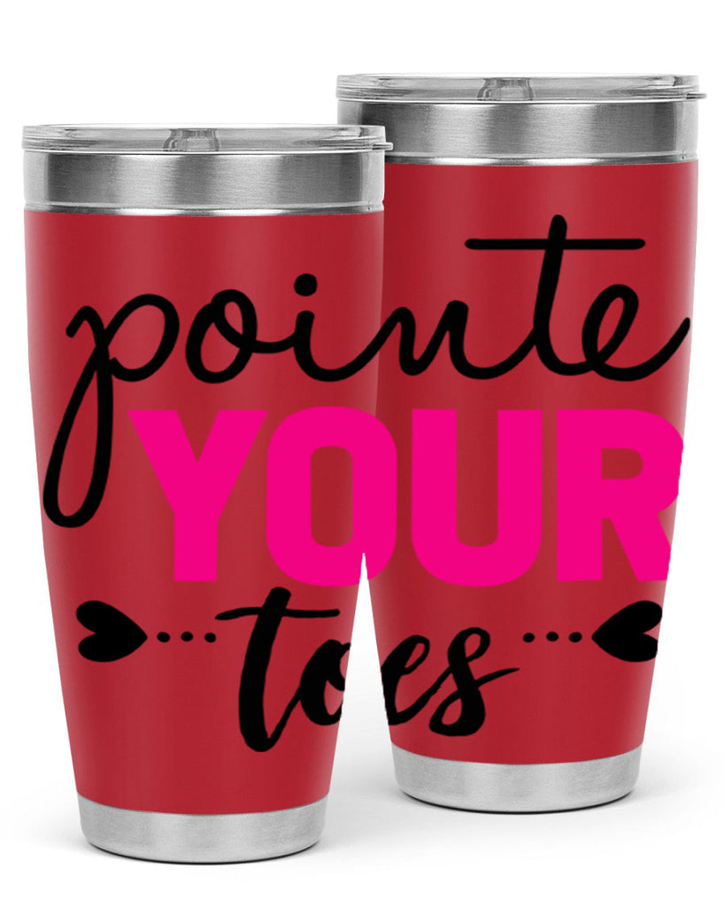 pointe your toes 71#- ballet- Tumbler