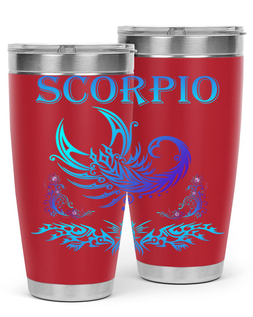 scorpio 449#- zodiac- Tumbler
