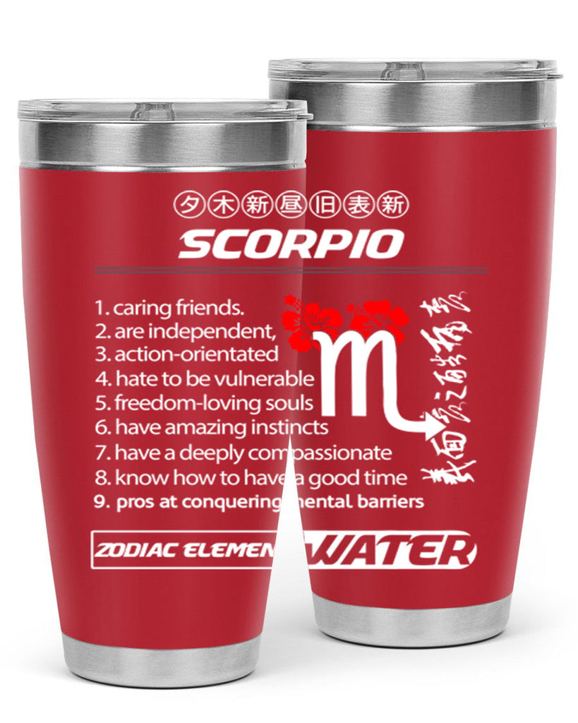 scorpio 456#- zodiac- Tumbler