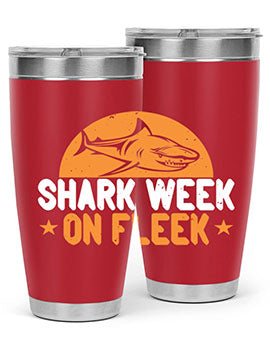 shark week on fleek Style 42#- shark  fish- Tumbler