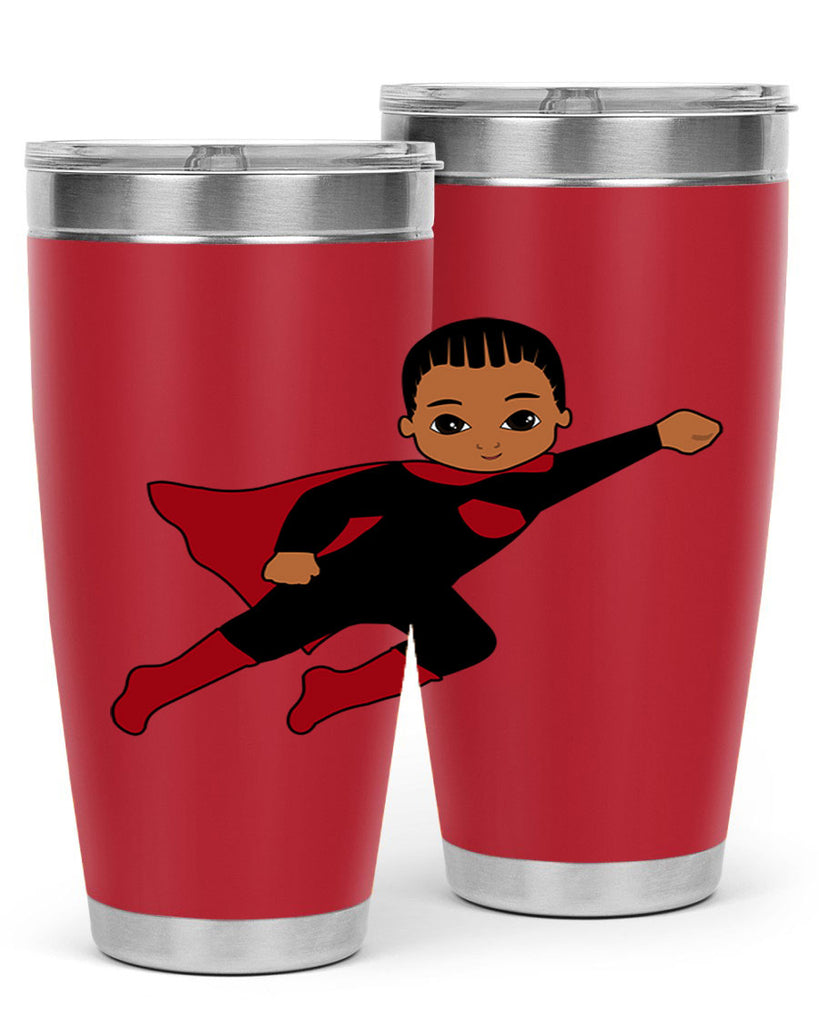 super kid 16#- black men - boys- tumbler