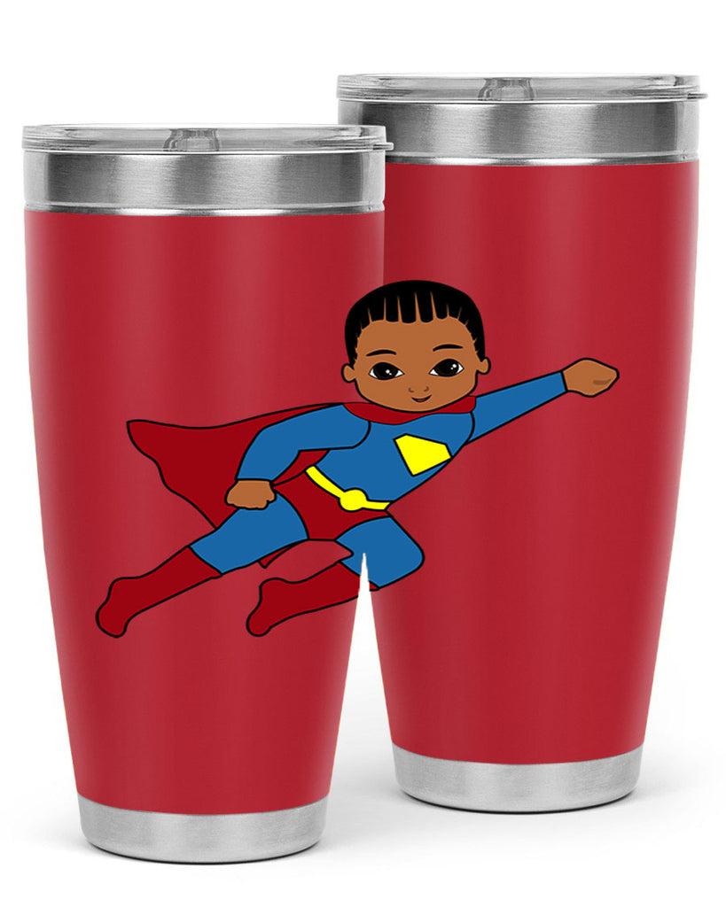 super kid 1#- black men - boys- tumbler