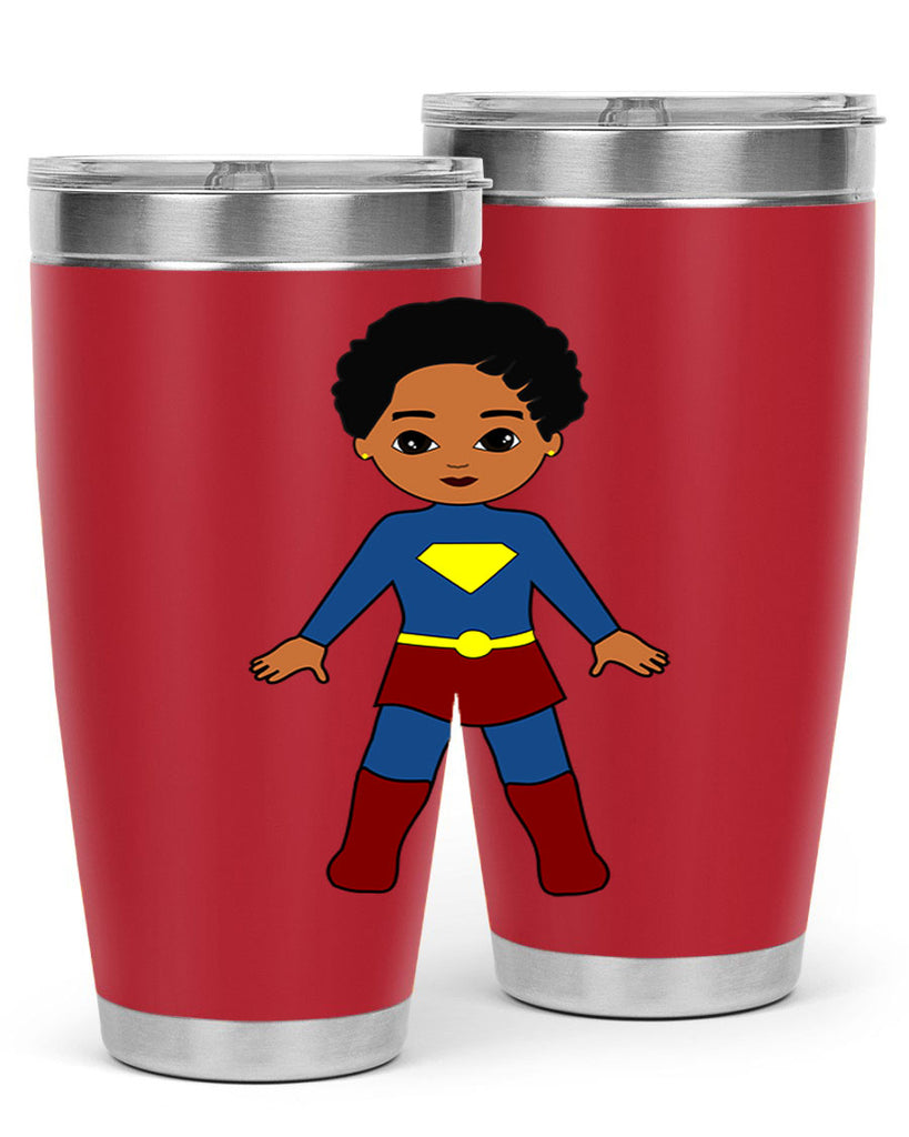 super kid 3#- black men - boys- tumbler